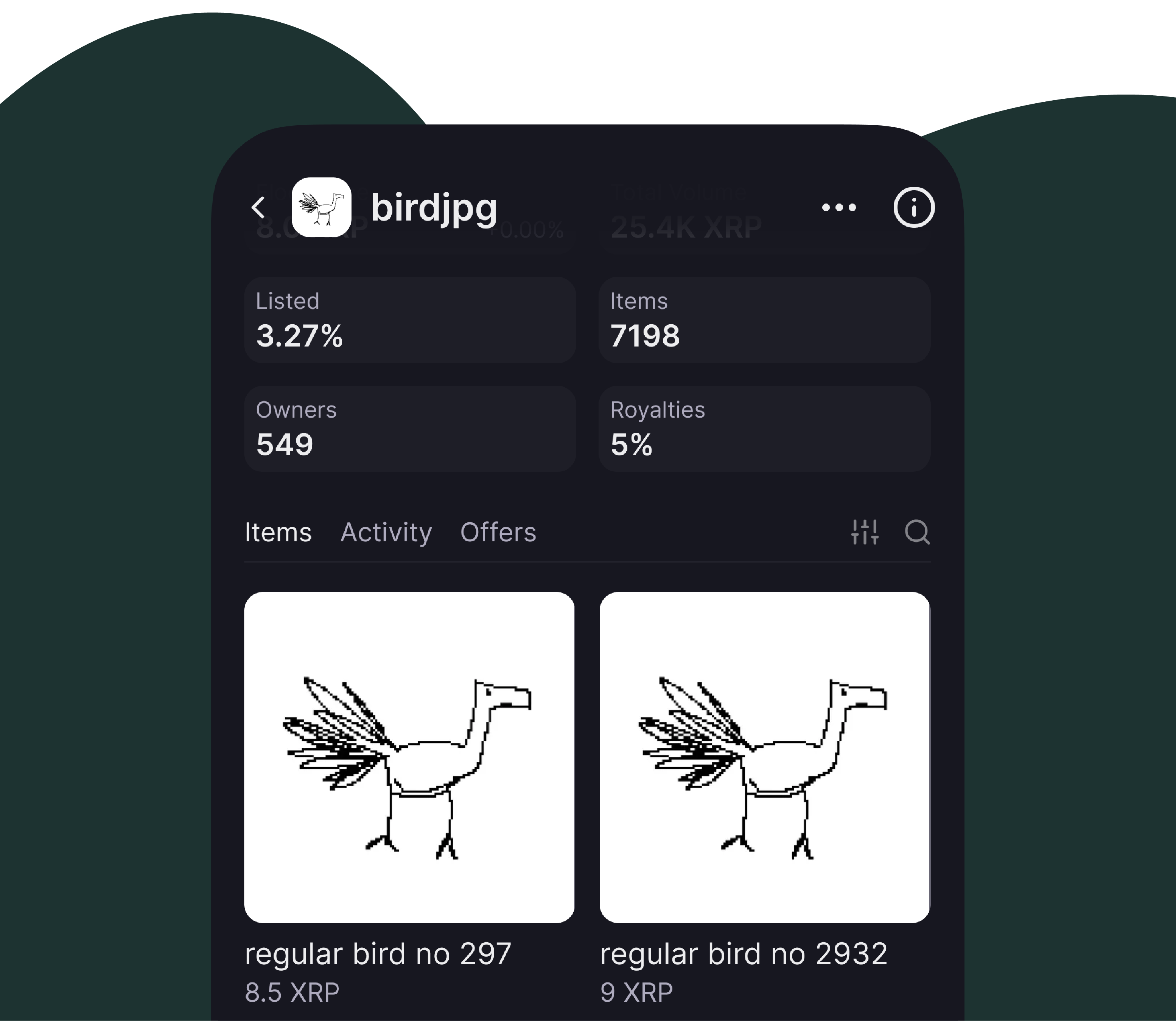 Collect, view and manage XRPL NFTs